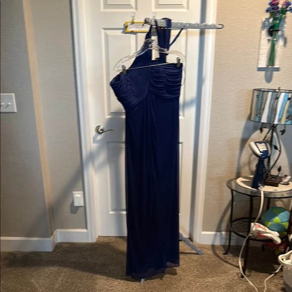Alex Evenings | Dresses | Alex Evenings One Shoulder Dress In Navy Blue  Size 2 | Poshmark